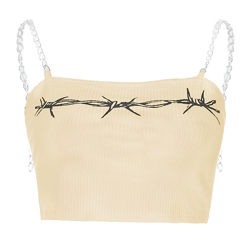 Chain Camisole Cotton Tee