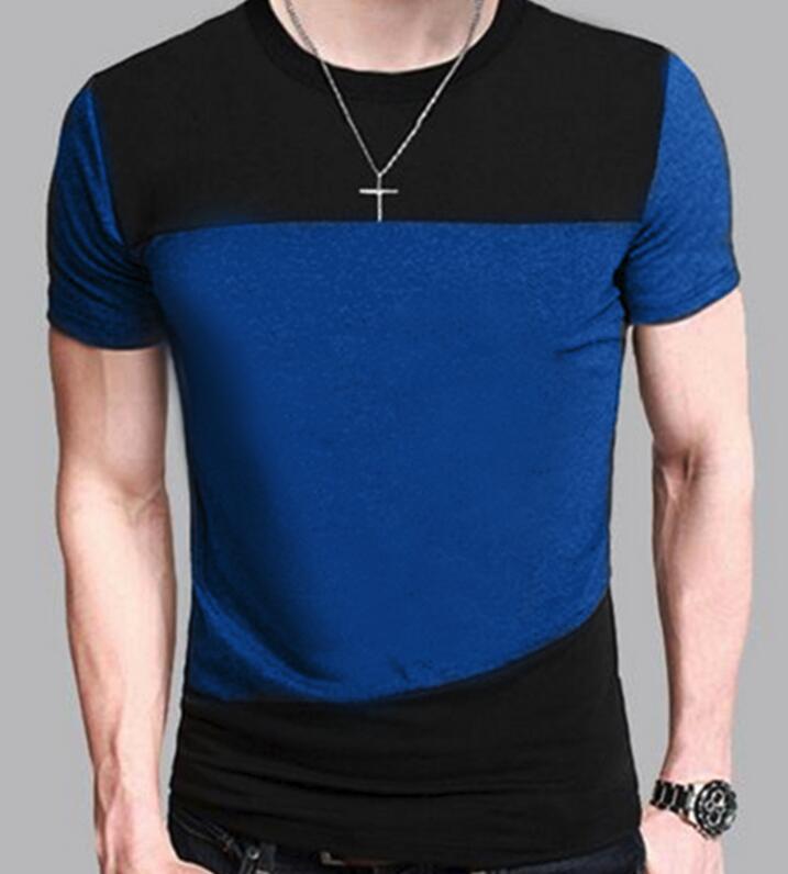 Men's Short Sleeve Tee Two Tone Styles