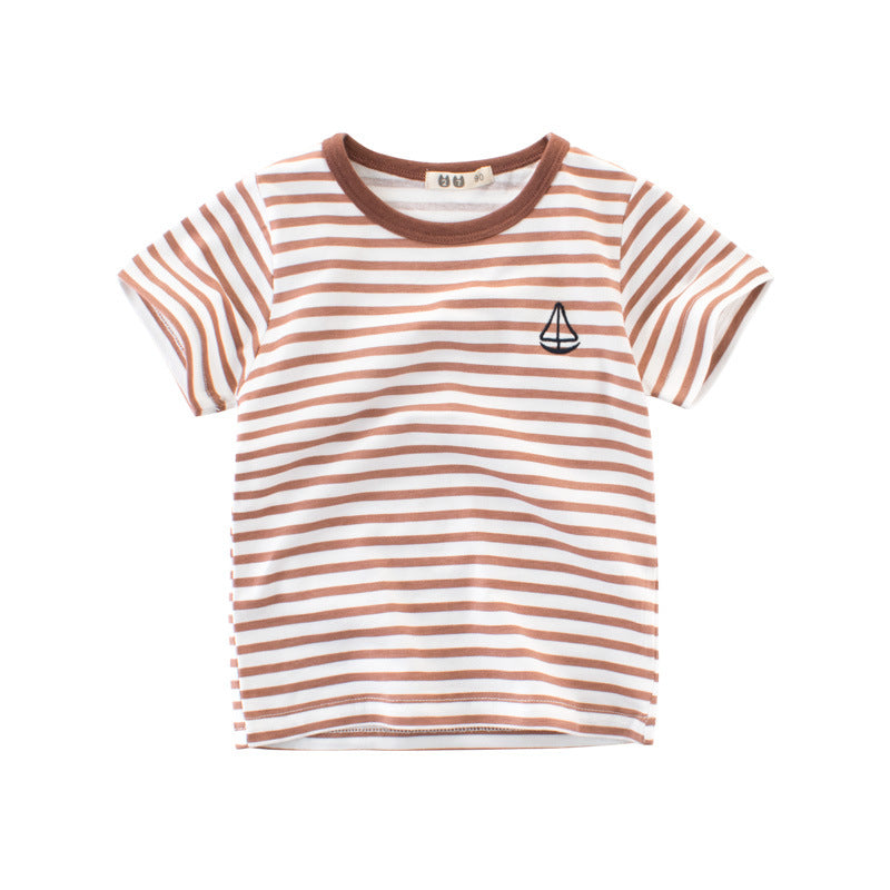 Boys Cotton Striped Tee