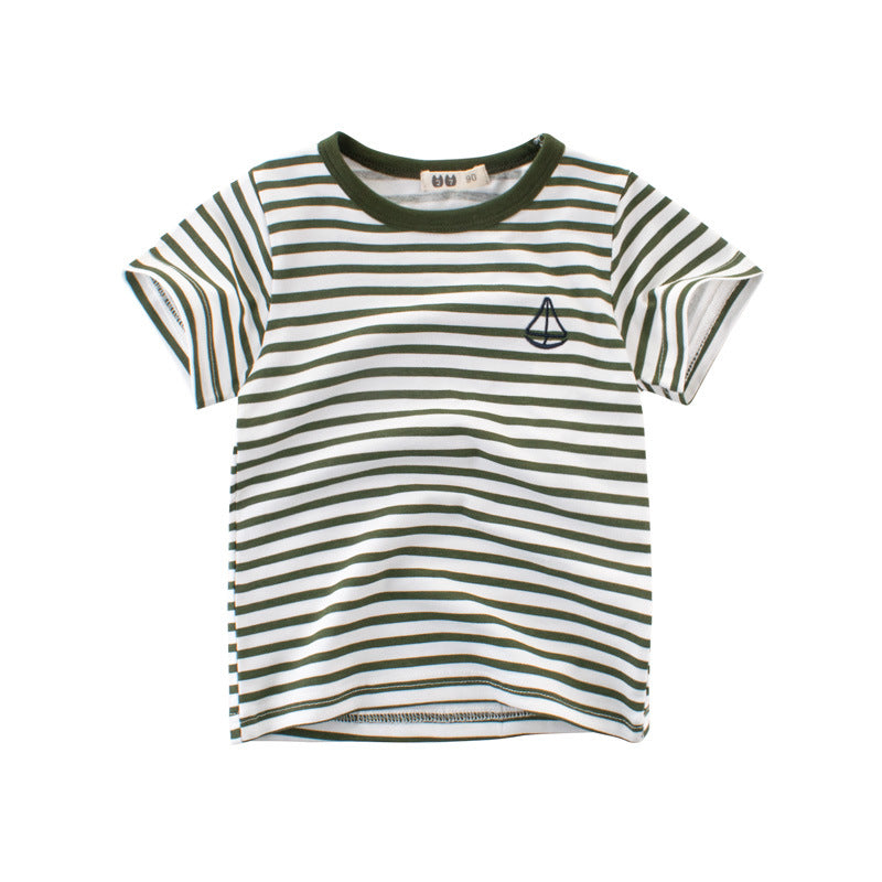 Boys Cotton Striped Tee