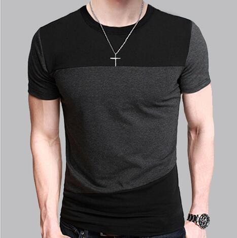 Men's Short Sleeve Tee Two Tone Styles